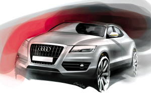 奥迪Q5设计草图