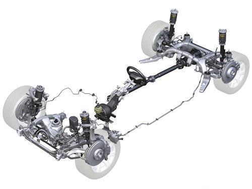 图为宝马7系底盘