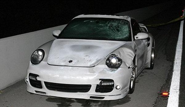 被抛弃的肇事车辆