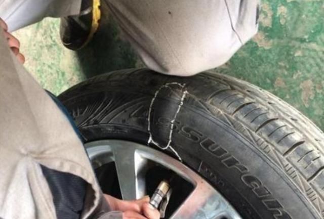轮胎扎钉子补好能不能上高速？标准答案来了